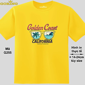 Golden Coast, mã G255. Áo thun siêu đẹp cho cả gia đình. Form unisex cho nam nữ, trẻ em, bé trai gái. Quà tặng ý nghĩa