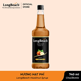Siro Hạt Phỉ - LongBeach Hazelnut Flavoured Syrup 740 ml