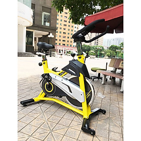 Xe đạp tập thể dục Tokado TK007 màu vàng, chắc chắn, ngoại hình bắt mắt
