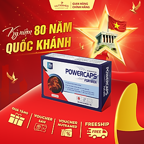Viên uống Powercaps For Men hỗ trợ tăng cường sức khỏe sinh lý nam giới (30 viên) - Nutramed