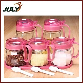 Mua BỘ 5 LỌ THỦY TINH ĐỰNG GIA VỊ - JL