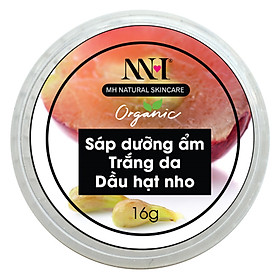 Sáp Dưỡng Ẩm Trắng Da Chiết Xuất Dầu Hạt Nho MH Natural Skincare 20188 (16g)