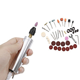 máy mài cắt khắc đánh bóng mini 42 chi tiết máy đầu kẹp 3 chấu dùng tất cả các loại mũi dưới 4mm