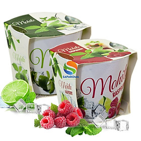 Combo 2 ly nến thơm tinh dầu Bartek Mohito 115g - hương bạc hà, nến trang trí, thơm phòng, thư giãn, hỗ trợ khử mùi