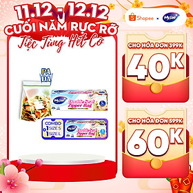 (Combo 2 size S+ L) Túi Zip PE Trong Suốt 2 Đường Kéo MyJae, Túi Bọc Đồ Ăn, Rau Củ Bảo Quản Trong Tủ Lạnh