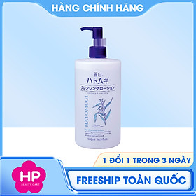 Nước Tẩy Trang Dưỡng Ẩm Chiết Xuất Hạt Ý Dĩ Reihaku Hatomugi Cleansing Lotion (Chai 500mL)