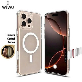 Ốp Lưng Trong Suốt Wiwu Dynamic Pro Cho iPhone 16 Series Chống Ố Vàng Hỗ Trợ Sạc Không Dây - Hàng Nhập Khẩu