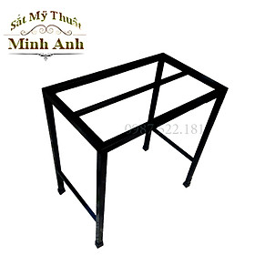 Kệ kê chậu cây ban công sân thượng. Dài 80cm. Rộng 20-25-30cm. Cao 30-40-50-60cm. 1,2,3 nan phụ giằng chân. hộp thép 2x2cm ( Hàng Chính Hãng )