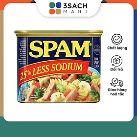 Thịt Hộp Hormel Spam Less Sodium Hộp 340Gr