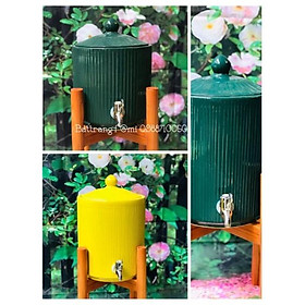 Bình nước dáng trụ trơn sứ bát tràng,dung tích 4lít,6lít,10 lít-hàng chuẩn đẹp loại 1