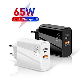 Củ Sạc Nhanh Pd 65W USB Type C EU/US Cho ip/Laptop