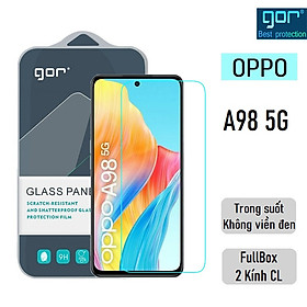 Mua Bộ 2 Kính Cường Lực Gor cho Oppo A98 5G Trong Suốt  Không Viền Đen 9H/ Vát 2.5D (2 Miếng) - Fullbox.