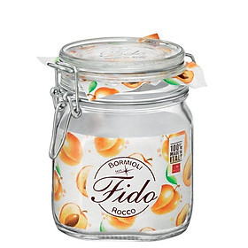 Hũ thủy tinh nắp cài Bormioli Rocco Fido 750ml – Kín hơi, bảo quản thực phẩm cao cấp Ý