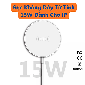 Mua Đế Sạc Không Dây Từ Tính 15W Cho IP 13/13promax/14/14promax - màu trắng  hỗ trợ sạc nhanh