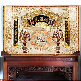 Mua Tranh Decal Dán Tường Phòng Thờ Tổ Tiên Cửu Huyền Thất Tổ Phúc Lộc Thọ Nhiều Kích Thước-Tranh Đại Long Sài Gòn