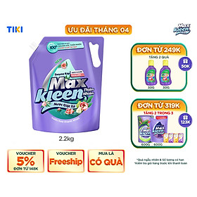 Túi Nước Giặt Xả MaxKleen Thiên Nhiên 2.2kg