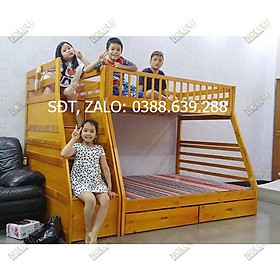 Mua Giường 2 Tầng Belle Espirit Gỗ Tự Nhiên Cao Cấp - Vàng Gỗ