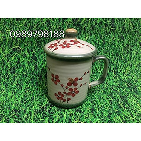 Mua Cốc sứ Bát Tràng có nắp vẽ hoa tầm xuân