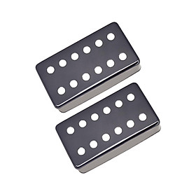 2 Pieces Guitar Pickup Cover Double Pickup Covers for 6 Strings Guitar Parts