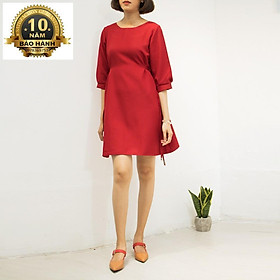 Đầm nữ dáng suông thắt dây eo thời trang KAD006 - Freesize