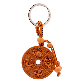 Móc Khóa Đồng Tiền Tứ Linh May Mắn HL200046