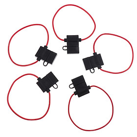 5 Pieces Car Automotive Waterproof Blade Fuse Holder Harness Block 16AWG