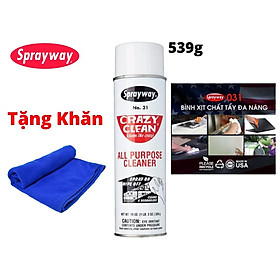 Mua Dung Dịch Xịt Tẩy Đa Năng Sprayway Crazy Clean All Purpose Cleaner 539g Tẩy vết Mực  Tẩy Băng keo  Tẩy Dầu Tặng Khăn