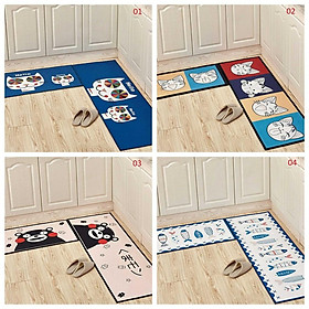 Mua Bộ 2 thảm bếp 3D  thảm trải sàn (40*60 + 40*120 cm) cao cấp chống trượt