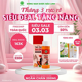 Nước Ngâm Chân Thảo Dược Bảo Linh 200ml, Chiết xuất thảo dược, dùng siêu tiết kiệm, Dưỡng da chân, Khử mùi hôi chân, Lưu thông khí huyết