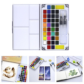 Solid Watercolor Paint Set 36 Colors for Painters Students Kids Artists Tool