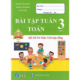 Sách - Bài tập tuần Toán 3 tập 1 (Kết nối tri thức với cuộc sống)
