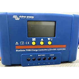 Bộ biến đổi điện Blue Solar charger controller LCD-USB 12/24V-30A thương hiệu Victron Energy