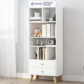 Mua Tủ Kệ Sách Đứng Đa Năng FIVO Mã FB61 Cao Cấp Phong Cách Châu Âu  Phủ Melamine Chống Trầy Xước Và Chống Nước Bề Mặt - Hàng Chính Hãng