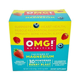 Ready to Mix Magnesium Glycinate Chelate – Easy to Drink, On-The-Go Powder Packets | High Absorption, Non-Laxative, Vegan, Non-GMO Supplement for Sleep, Stress, Heart, Muscle Relaxation | 30 Servings