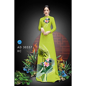 Mua Vải may áo dài hoa sen đơn giản  thanh lịch cho chị em đi chùa  lễ nhà thờ ..