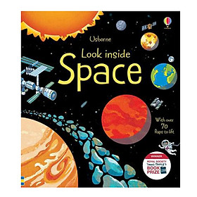 Hình ảnh sách Sách tương tác tiếng Anh - Usborne Look inside Space