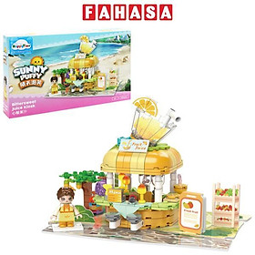 Đồ Chơi Lắp Ráp Mô Hình Cửa Hàng Nước Ép Sunny Puffy Bittersweet Juice Kiosk - Jaki JK2125 (282 Mảnh Ghép)