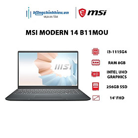 Mua Laptop MSI Modern 14 B11MOU-1030VN i3-1115G4 | 8GB | 256GB | UHD Graphics | 14  FHD | W11 Hàng chính hãng