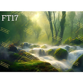 Tranh vải decor / Thảm vải treo tường / Thảm vải chụp ảnh rừng cổ tích / Chụp ảnh thiên nhiên (mã FT17)
