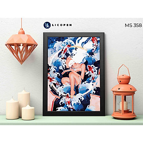 Mua Tranh Tô Màu Theo Số Licopen - Tranh Hồng Nhan - MS358