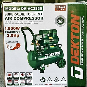 Mua MÁY NÉN KHÍ KHÔNG DẦU 30L  DK-AC3830 DEKTON  -HÀNG CHÍNH HÃNG