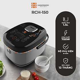 Nồi Cơm Điện Tử HAWONKOO RCH-150-BA 1,5 Lít Nấu Cơm Ngon Hàng Chính Hãng Bảo Hành 12 Tháng - Thương Hiệu Hàn Quốc