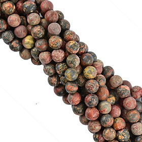 Hot 10mm Natural Leopardskin Jasper Gemstone Loose Spacer Beads Jewelry