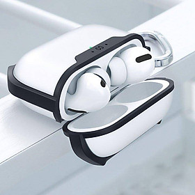 Đen - Bao case silicon chống sốc siêu mỏng cho tai nghe Apple Airpods Pro hiệu XUNDD Drop Resistant (Thiết kế siêu mỏng, kiểu dáng viền màu, bảo vệ chắc chắn) - Hàng nhập khẩu - Đen 