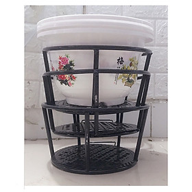 >> SO SÁNH GIÁ KHUNG SẮT TREO CHẬU HOA BABA WH-67-3 | Shopee Lazada Sendo Tiki | Nên mua ở đâu rẻ nhất 76 Combo 3 Giỏ Sắt Treo Chậu Hoa Ban Công Hình Tròn - Màu Cà Phê + 3 Chậu Nhựa BỐN MÙA Hình Tròn Màu Trắng Kích Thước A250x170