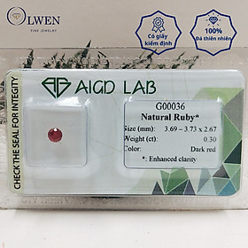 Mua Viên đá Ruby tấm thiên nhiên G00036