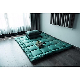 Mua JEJU BEDDING – Topper Nệm mềm mịn (màu xanh cổ vịt) - Cao 5cm - 9cm