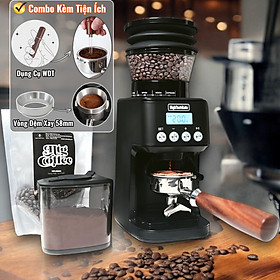 Máy Xay Cà Phê G69 Xay Hạt Cafe Pha Espresso,51 Cấp Độ Xay Mịn, Tự Động Auto, Hàng Chính Hãng