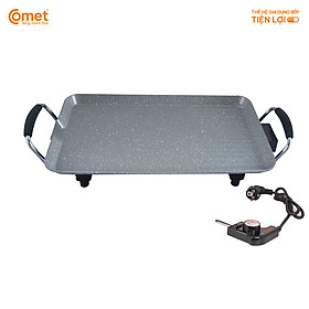 Mua Bếp nướng điện không khói Comet CM5665 – Công suất 1400W  chống dính vân đá  điều chỉnh nhiệt độ – Bảo hành 12 tháng  Hàng Chính hãng