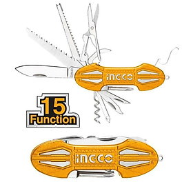 Mua Bộ dao phượt đa năng bỏ túi 15 chức năng INGCO HMFK8158 dao sinh tồn đồ phượt cắt gọt khui nước ngọt cưa gỗ vặn vít